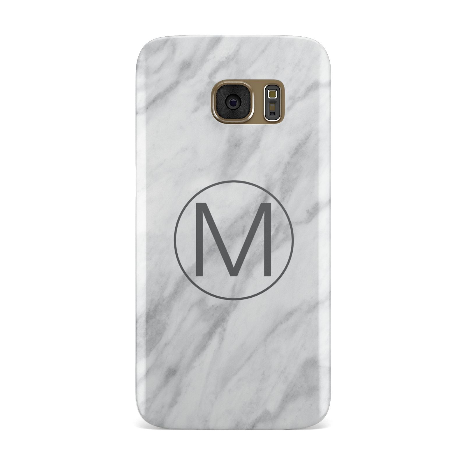 Marble Personalised Initial Samsung Galaxy Case