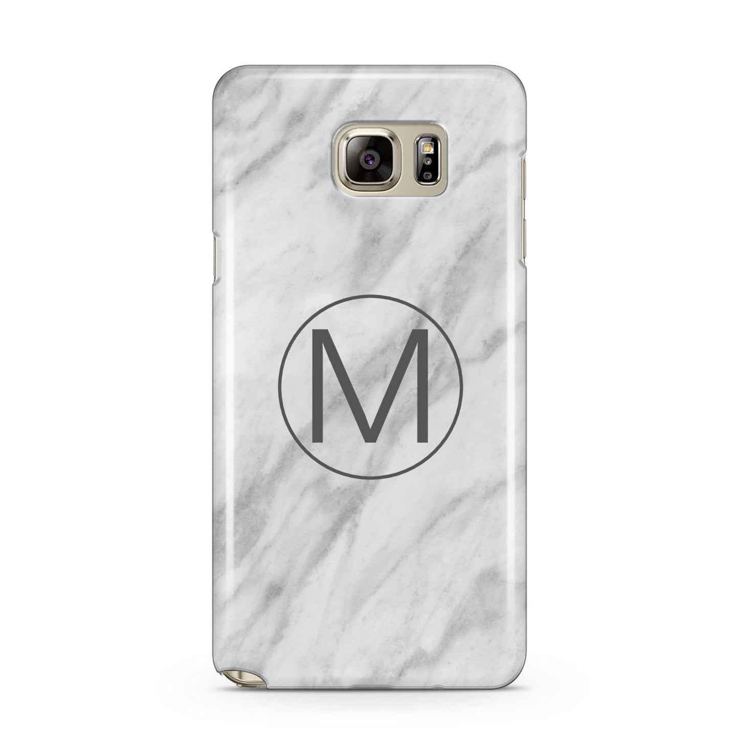 Marble Personalised Initial Samsung Galaxy Note 5 Case