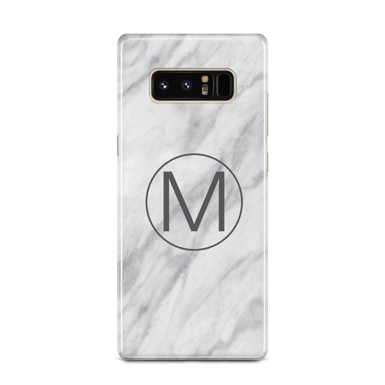Marble Personalised Initial Samsung Galaxy Note 8 Case