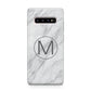 Marble Personalised Initial Samsung Galaxy S10 Plus Case