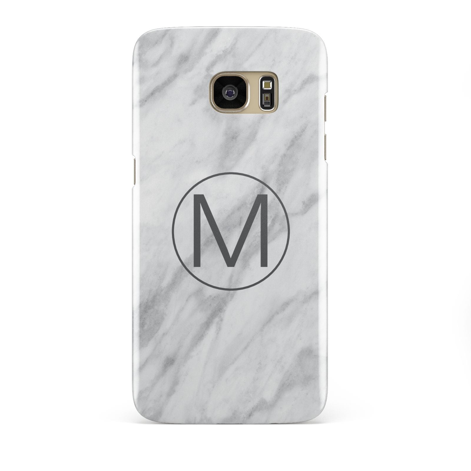 Marble Personalised Initial Samsung Galaxy S7 Edge Case