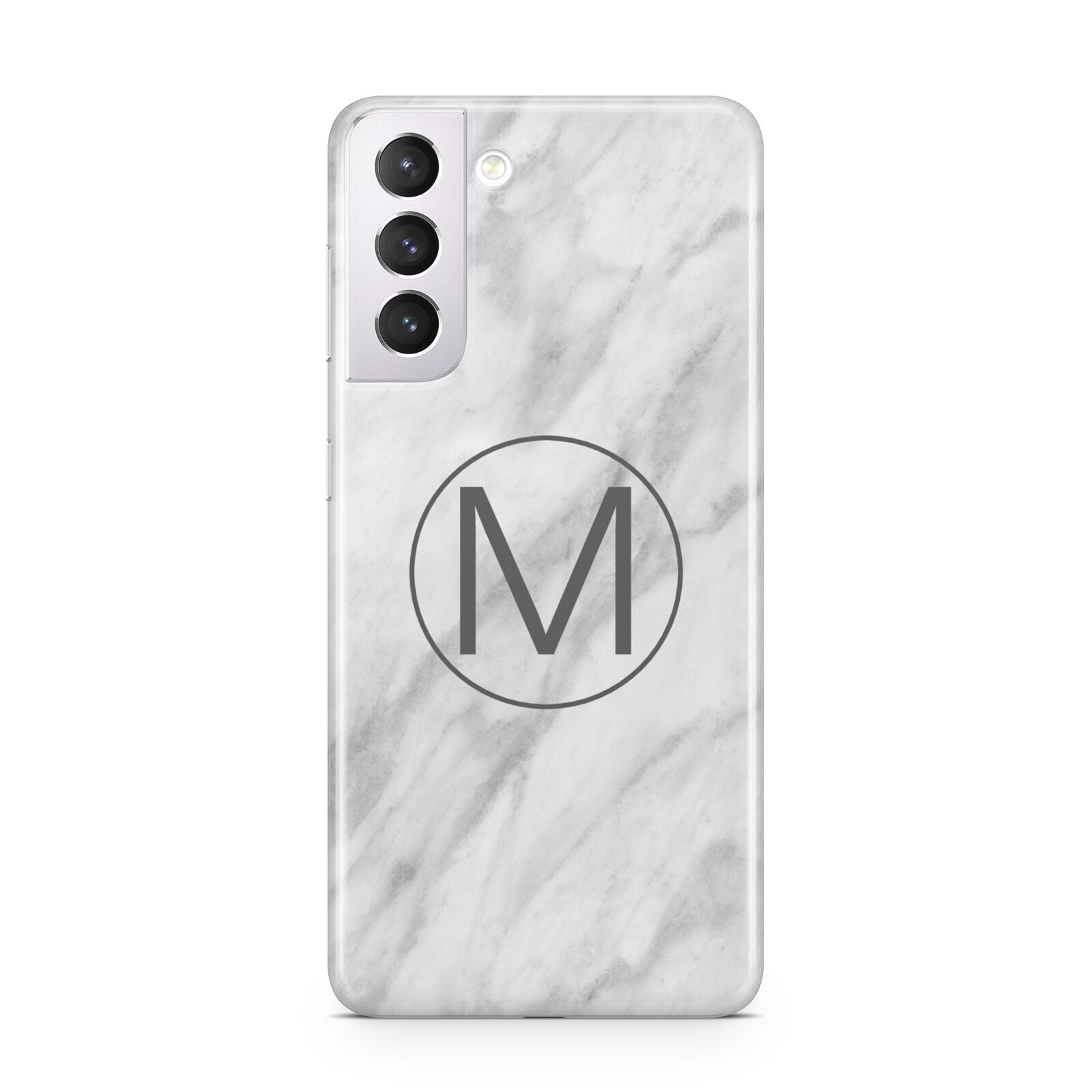 Marble Personalised Initial Samsung S21 Case