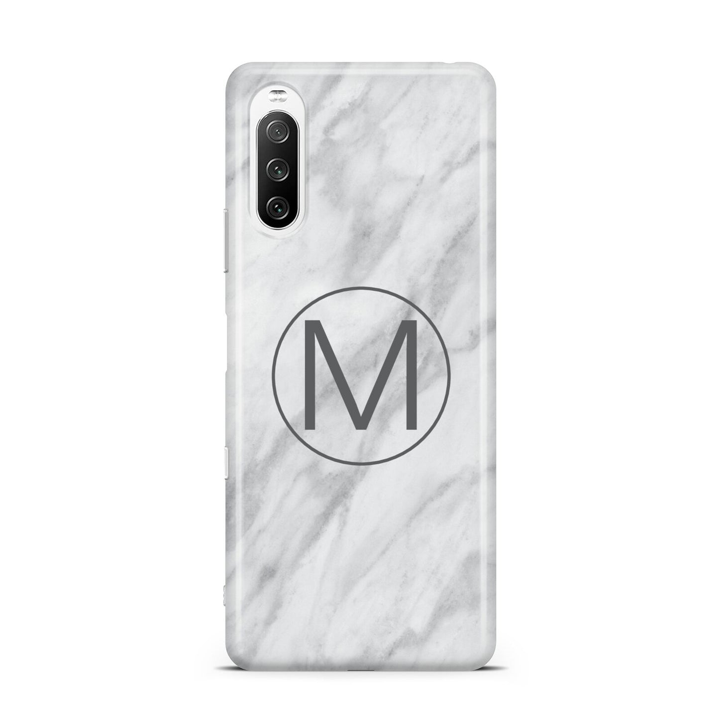 Marble Personalised Initial Sony Xperia 10 III Case