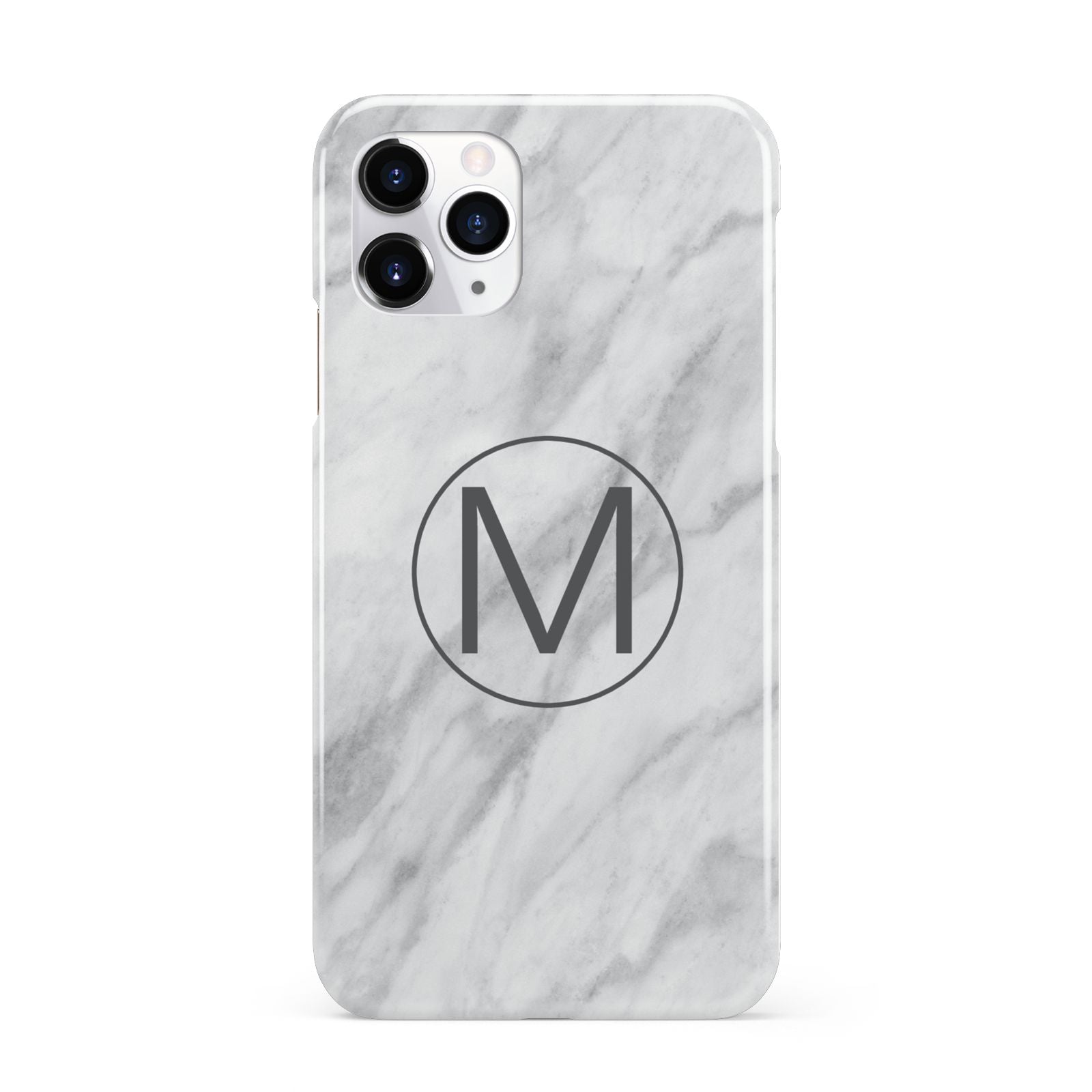 Marble Personalised Initial iPhone 11 Pro 3D Snap Case