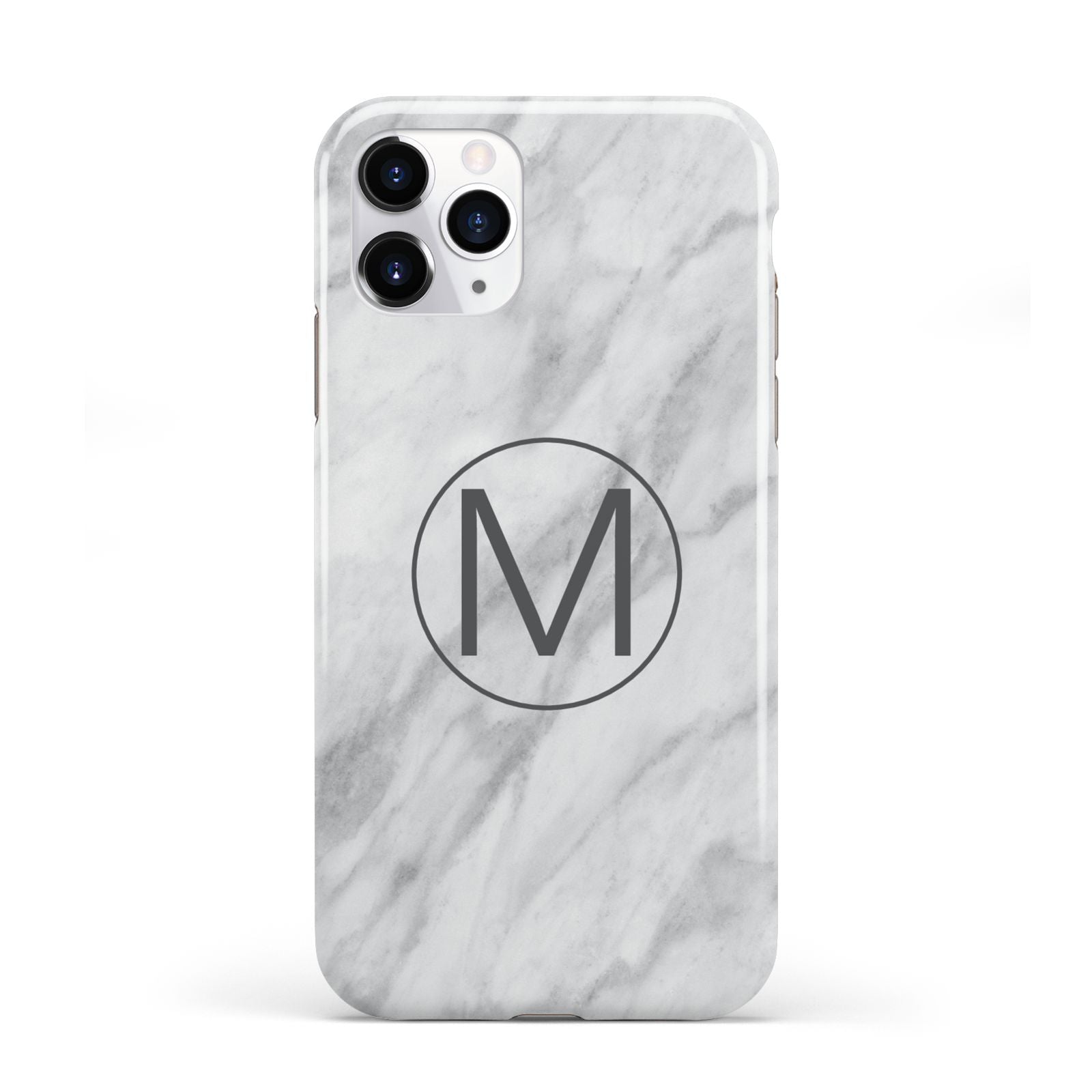 Marble Personalised Initial iPhone 11 Pro 3D Tough Case