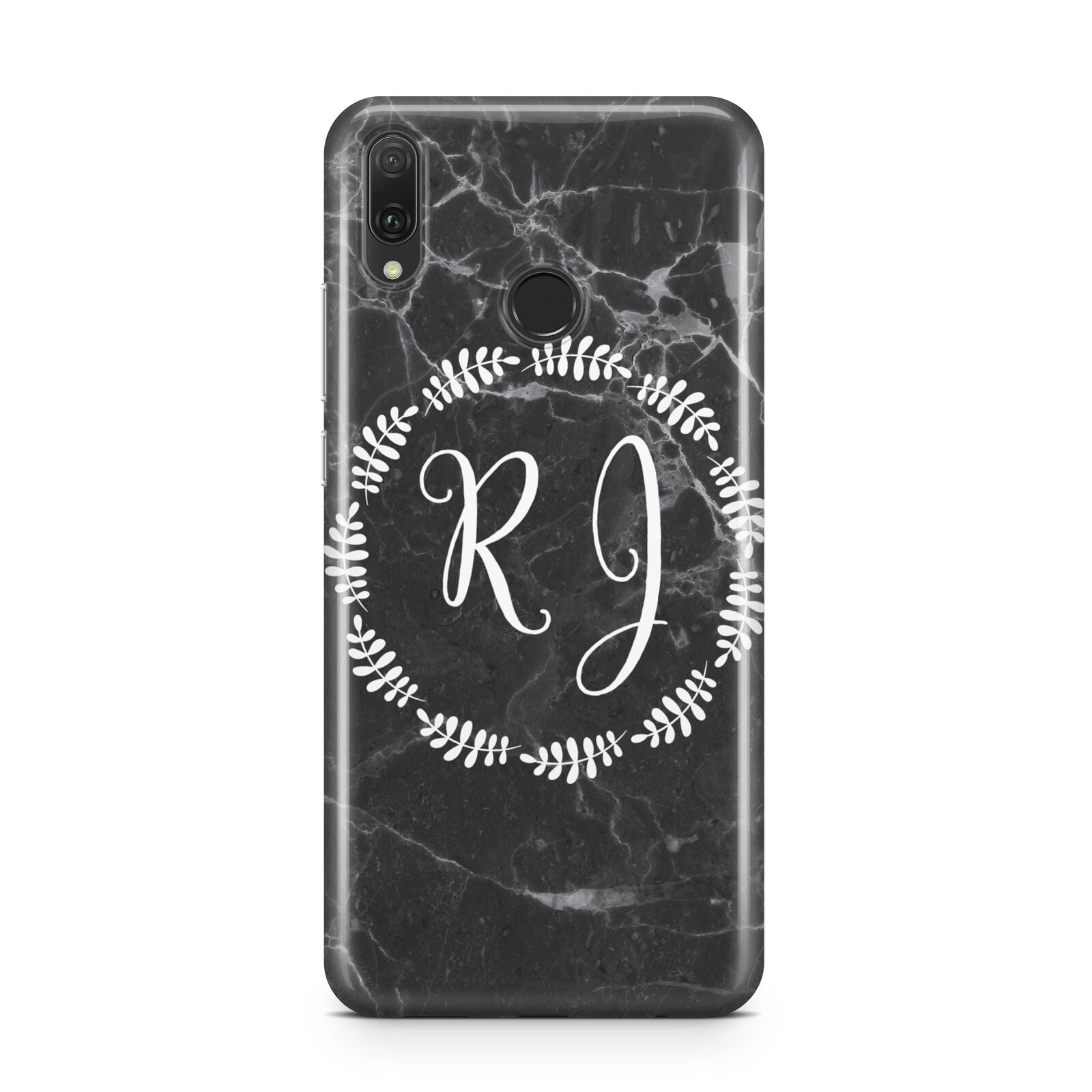 Marble Personalised Initials Huawei Y9 2019