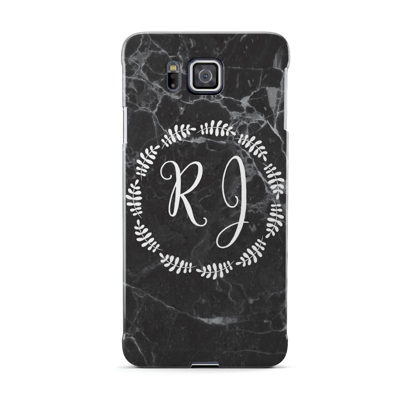 Marble Personalised Initials Samsung Galaxy Alpha Case