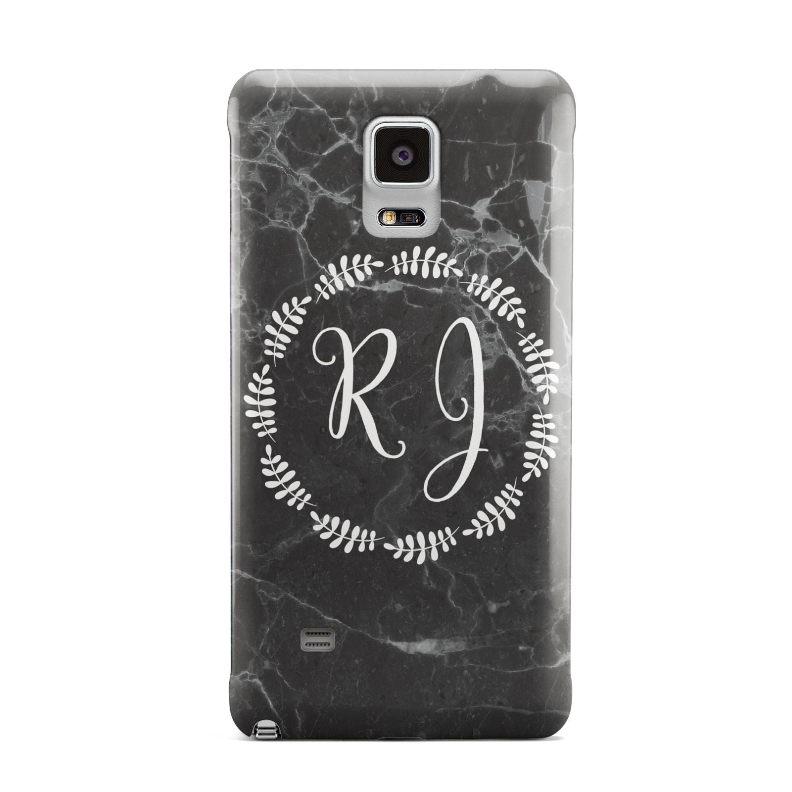 Marble Personalised Initials Samsung Galaxy Note 4 Case