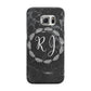 Marble Personalised Initials Samsung Galaxy S6 Edge Case