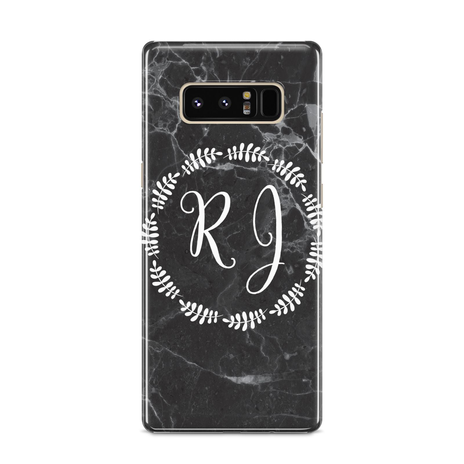 Marble Personalised Initials Samsung Galaxy S8 Case