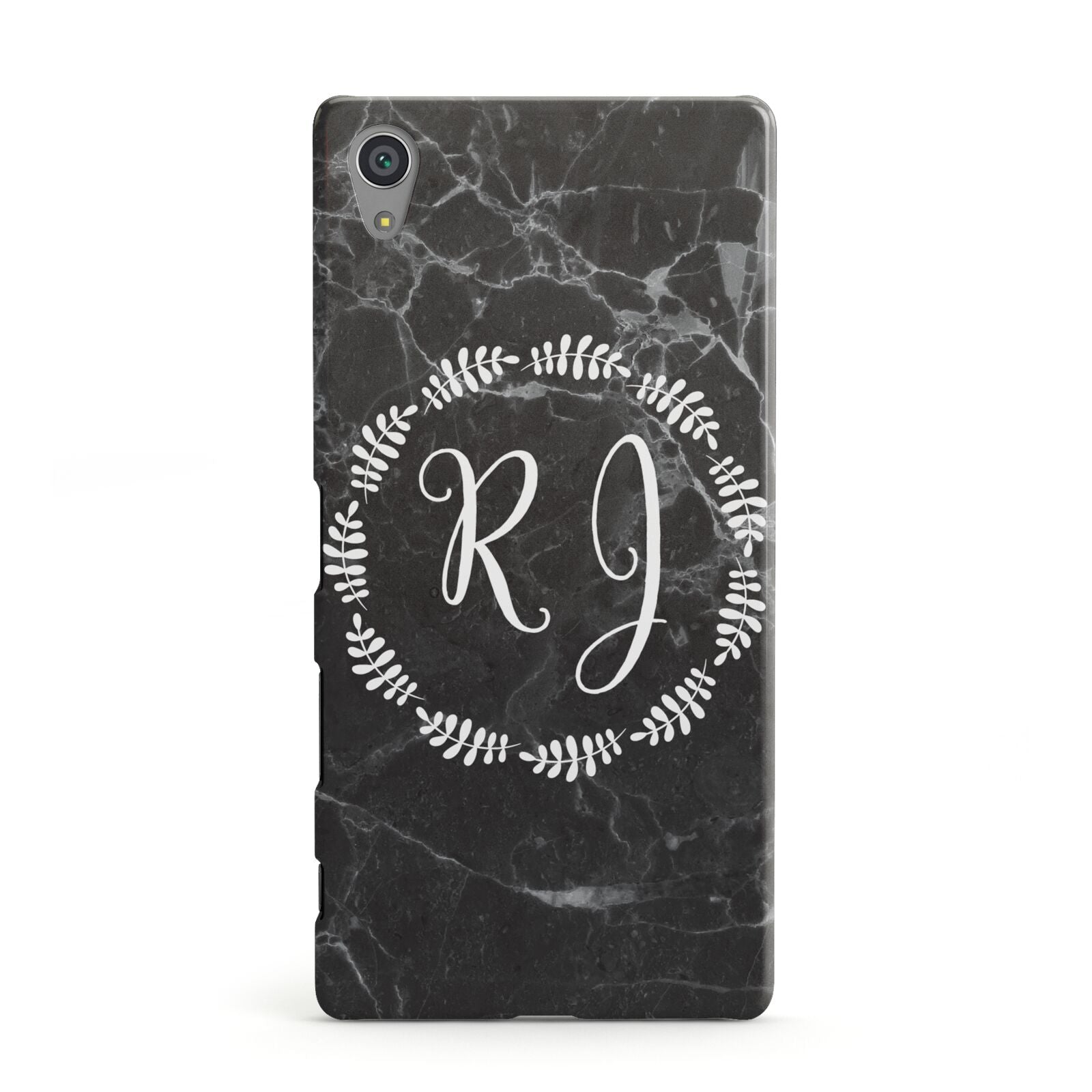 Marble Personalised Initials Sony Xperia Case