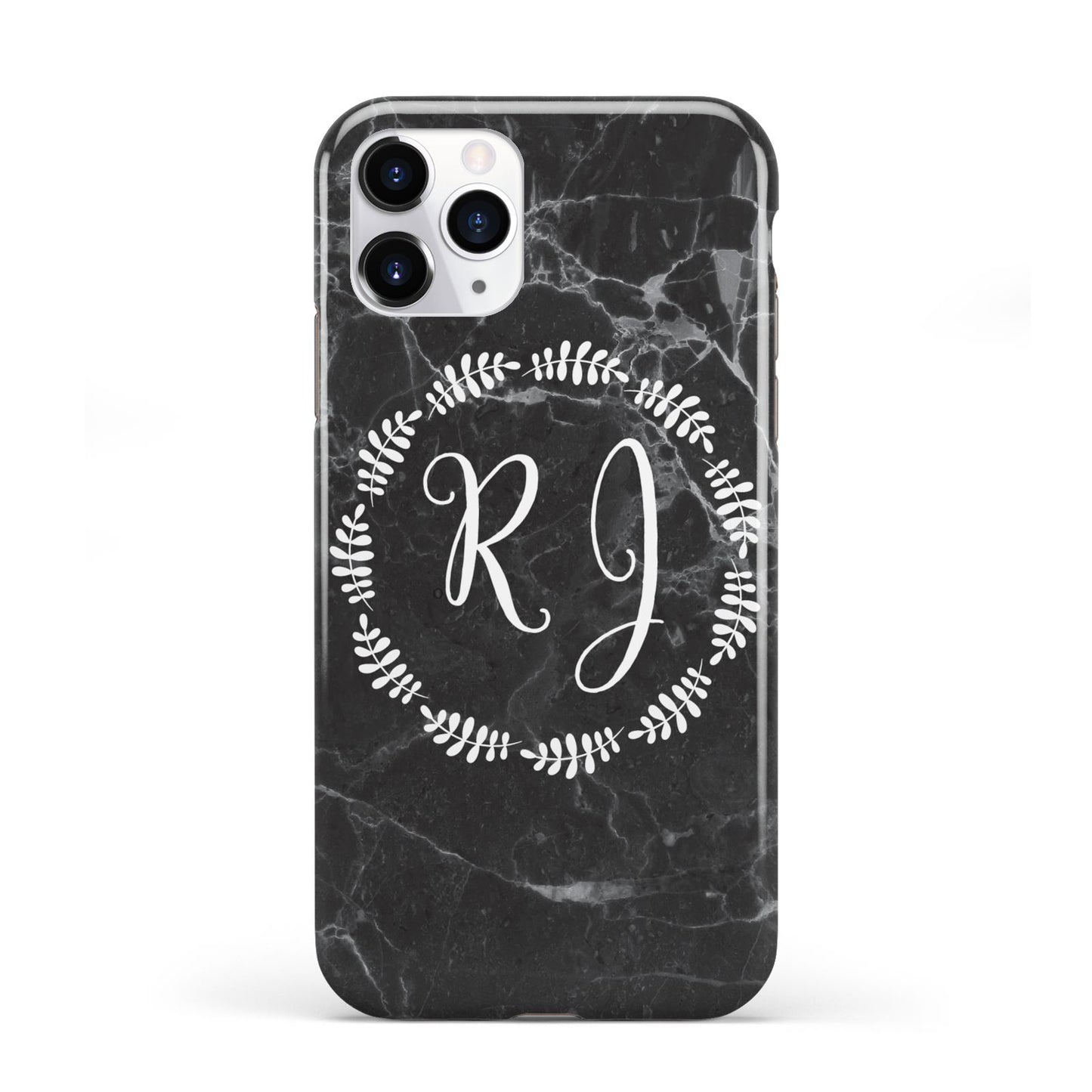 Marble Personalised Initials iPhone 11 Pro 3D Tough Case