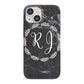 Marble Personalised Initials iPhone 13 Mini Full Wrap 3D Snap Case