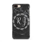 Marble Personalised Initials iPhone 8 Plus 3D Snap Case on Gold Phone