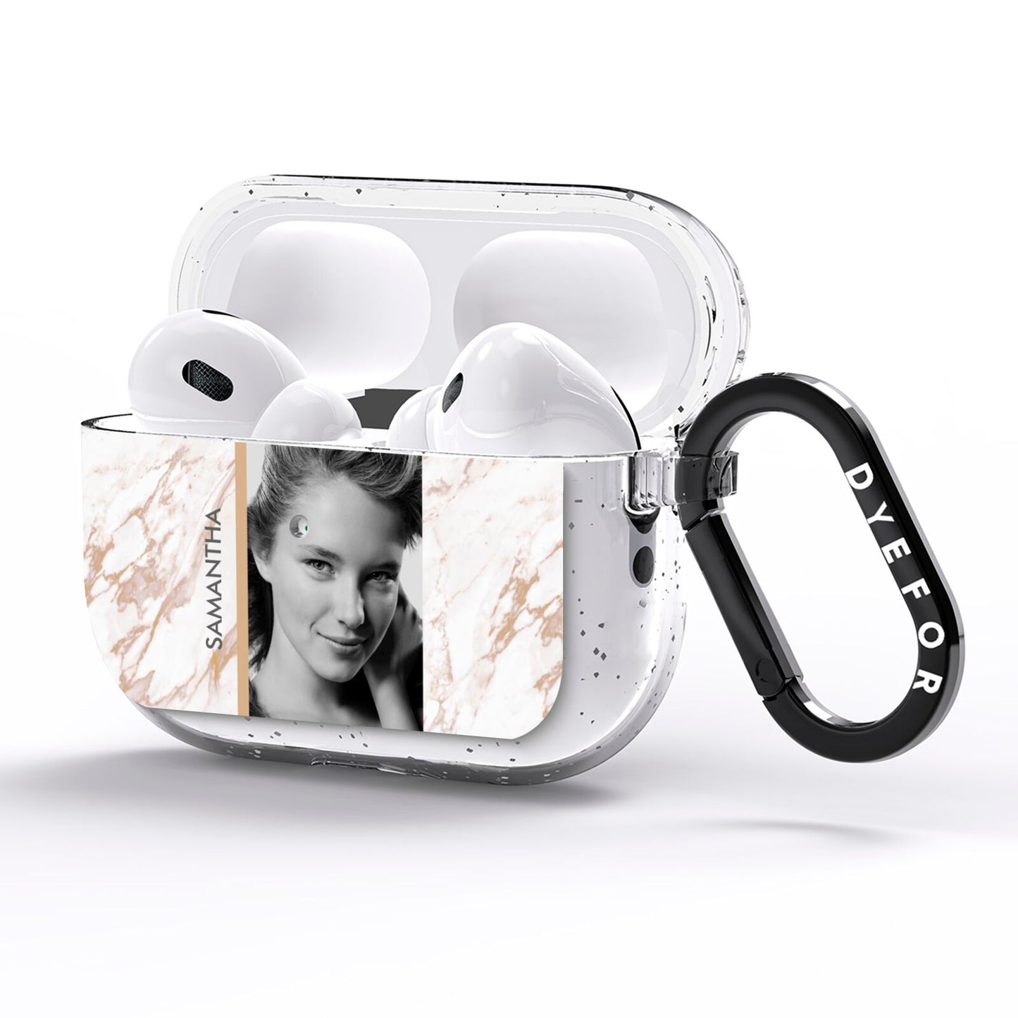 Marble Photo AirPods Pro Glitter Case Side Image