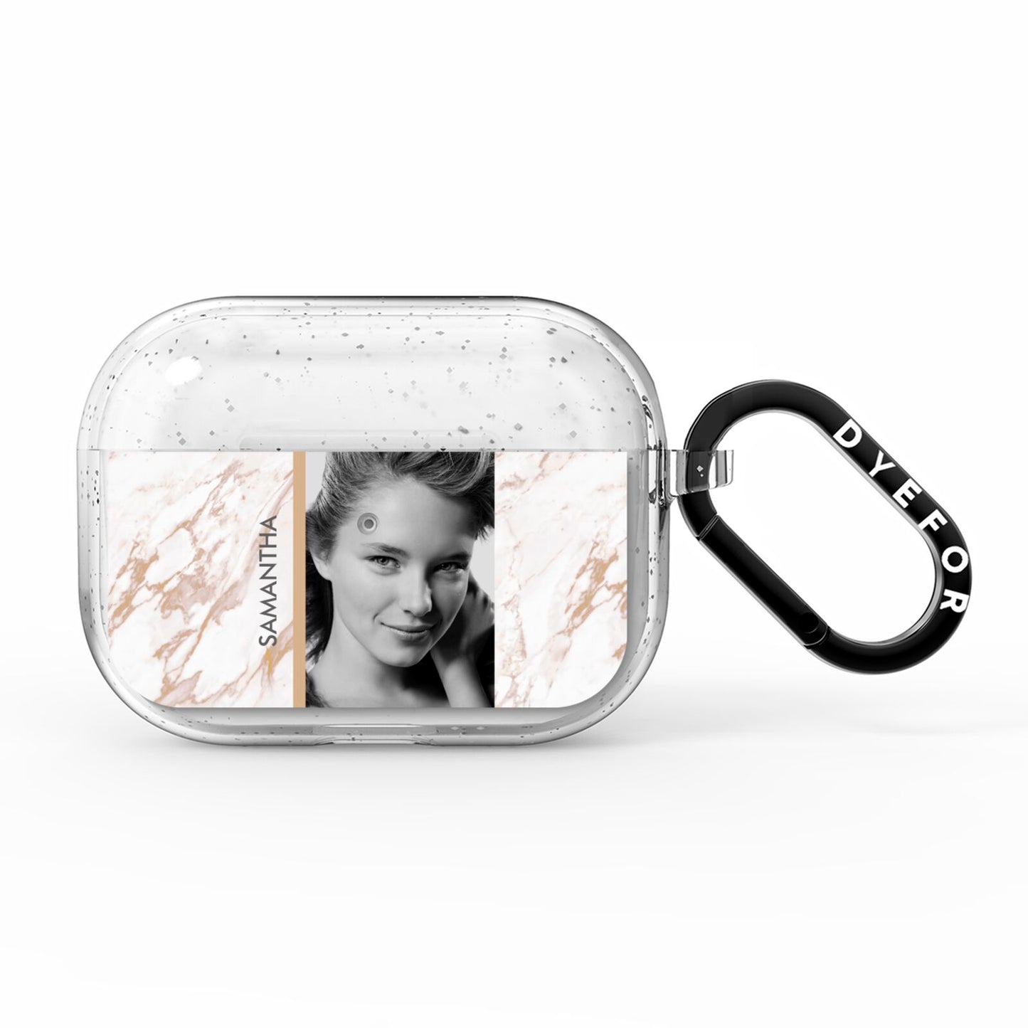 Marble Photo AirPods Pro Glitter Case