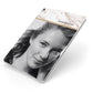 Marble Photo Apple iPad Case on Silver iPad Side View