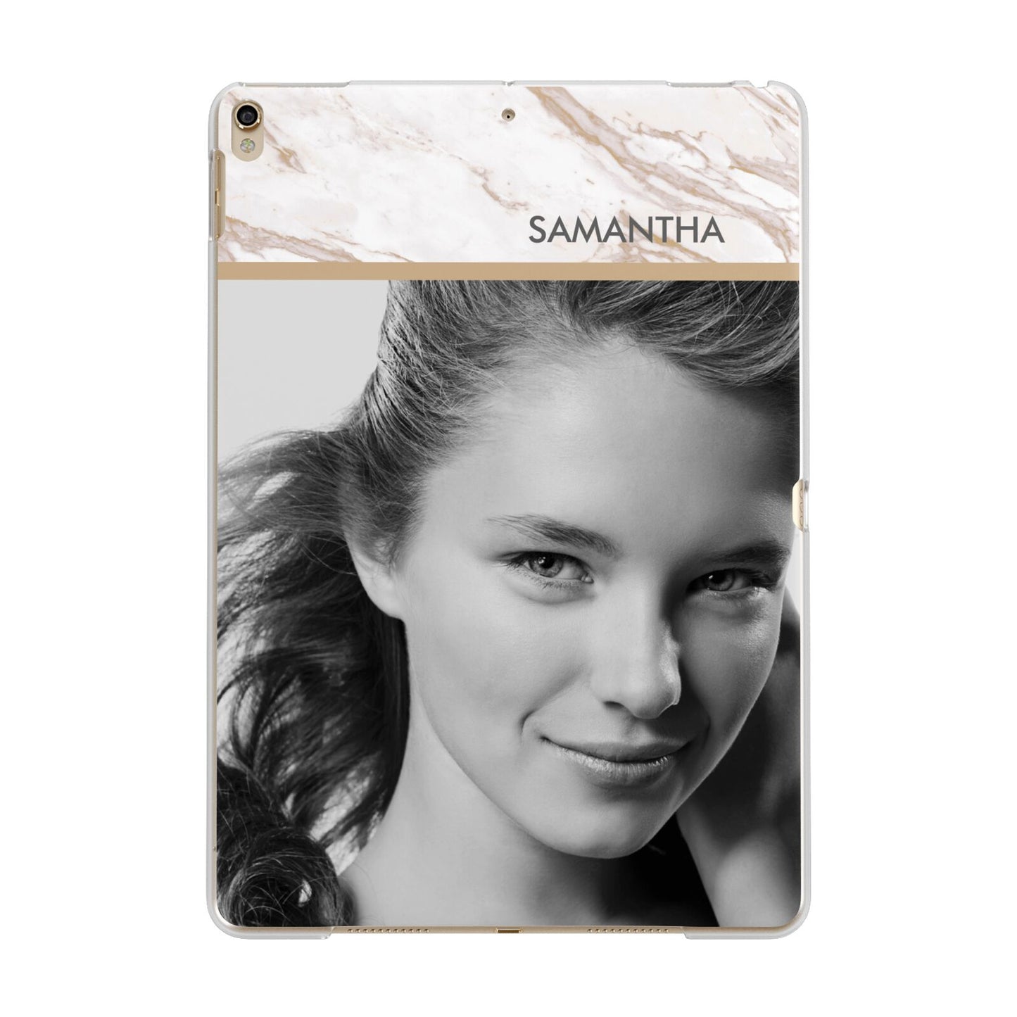 Marble Photo Apple iPad Gold Case