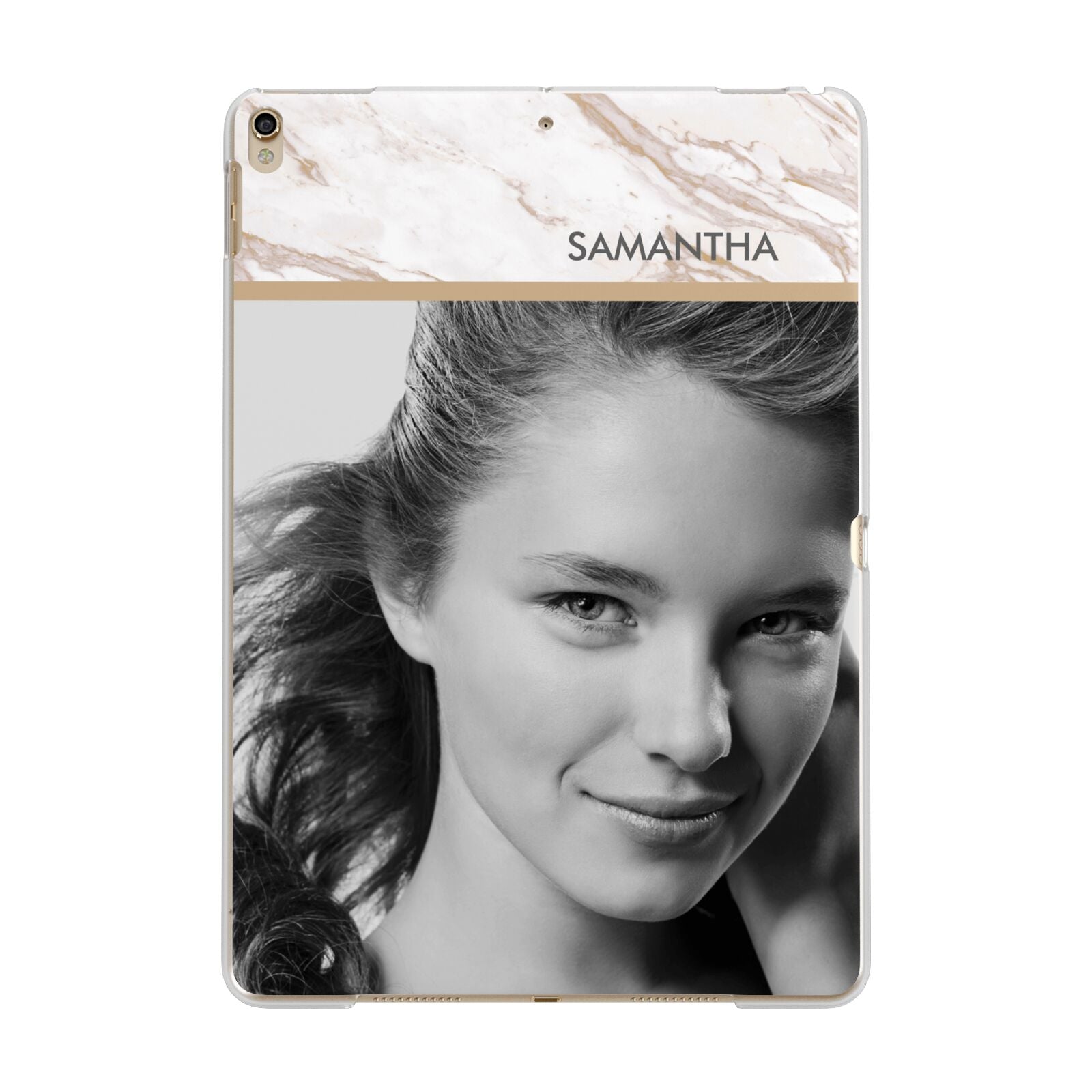 Marble Photo Apple iPad Gold Case