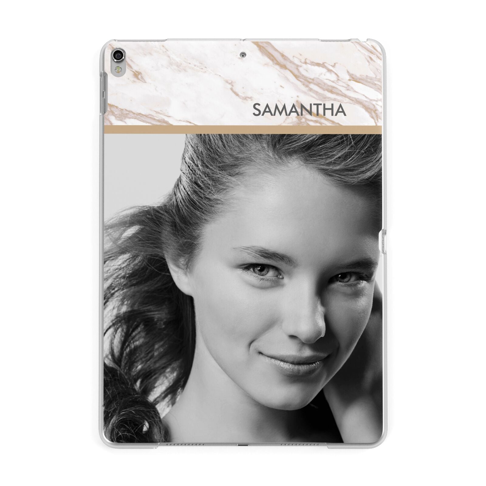 Marble Photo Apple iPad Silver Case