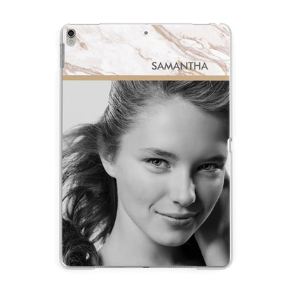 Marble Photo Apple iPad Silver Case