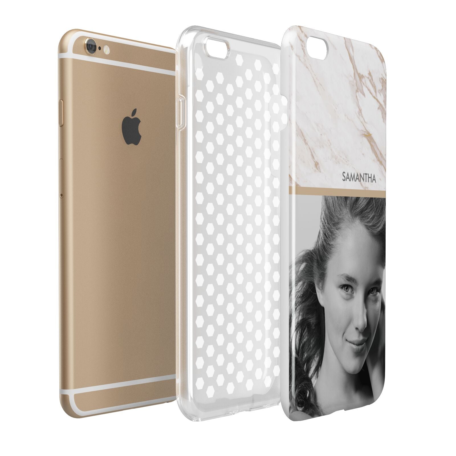 Marble Photo Apple iPhone 6 Plus 3D Tough Case Expand Detail Image