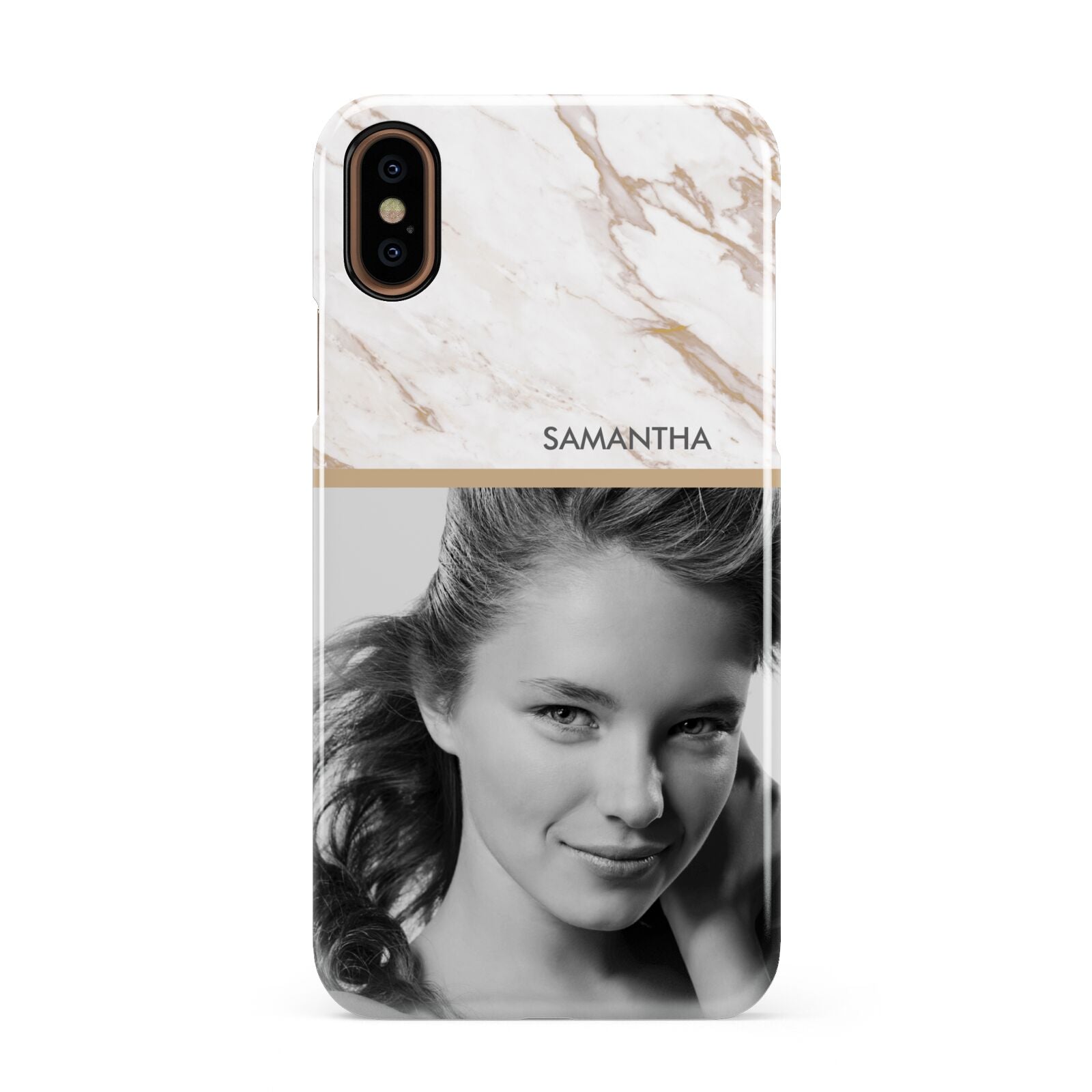 Marble Photo Apple iPhone XS 3D Snap Case