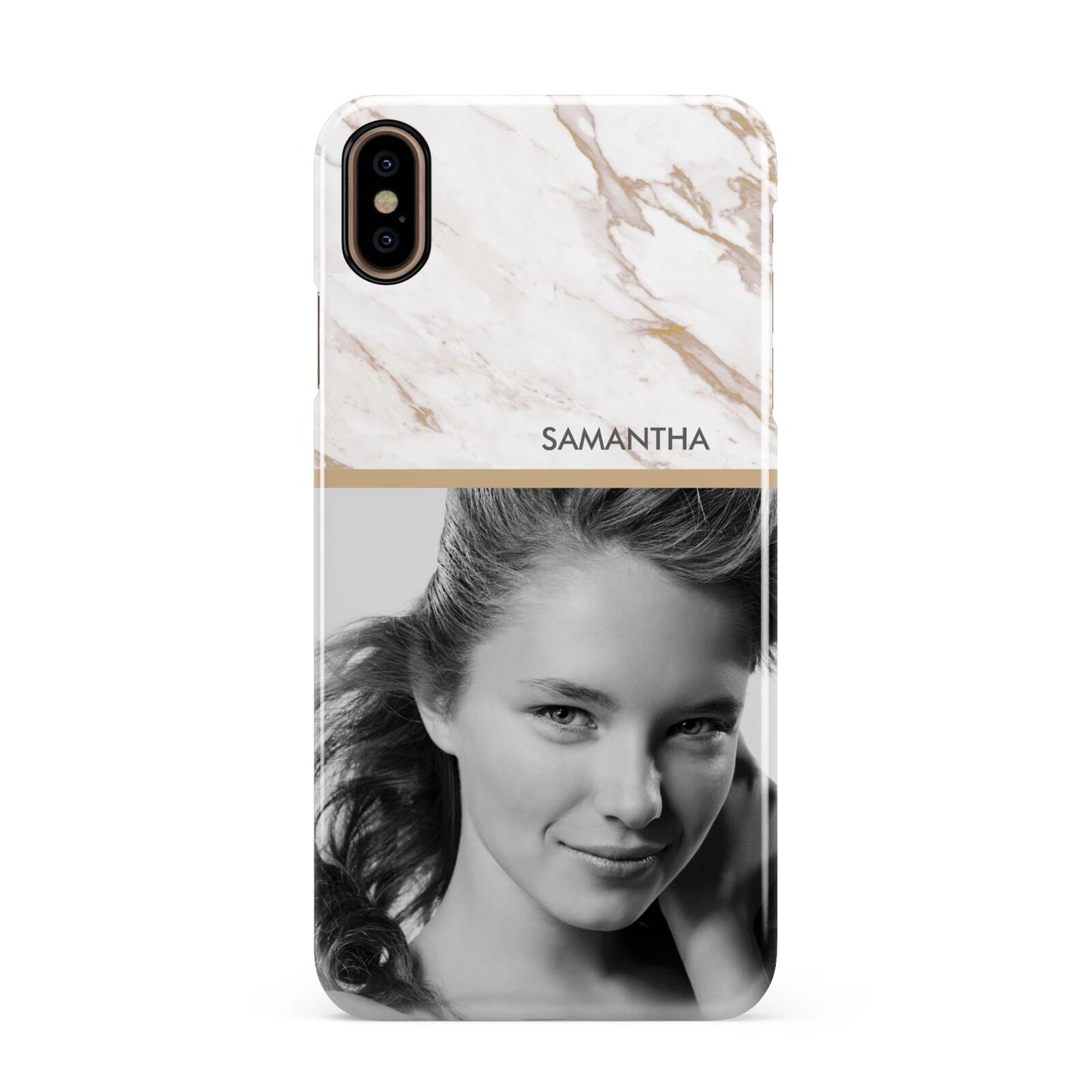 Marble Photo Apple iPhone Xs Max 3D Snap Case