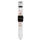 Marble Photo Strip Personalised Apple Watch Strap with Space Grey Hardware