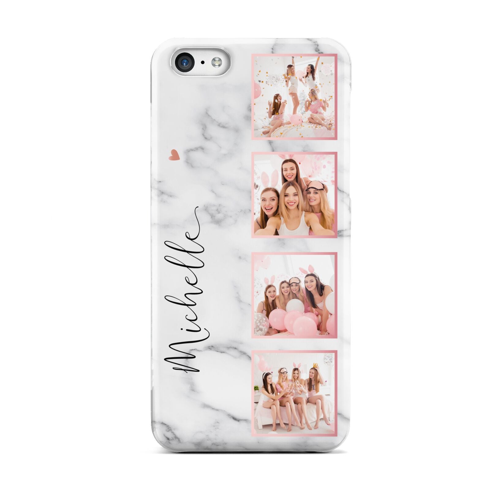 Marble Photo Strip Personalised Apple iPhone 5c Case