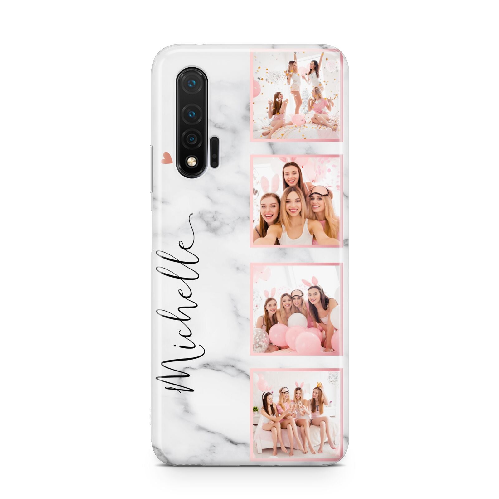 Marble Photo Strip Personalised Huawei Nova 6 Phone Case