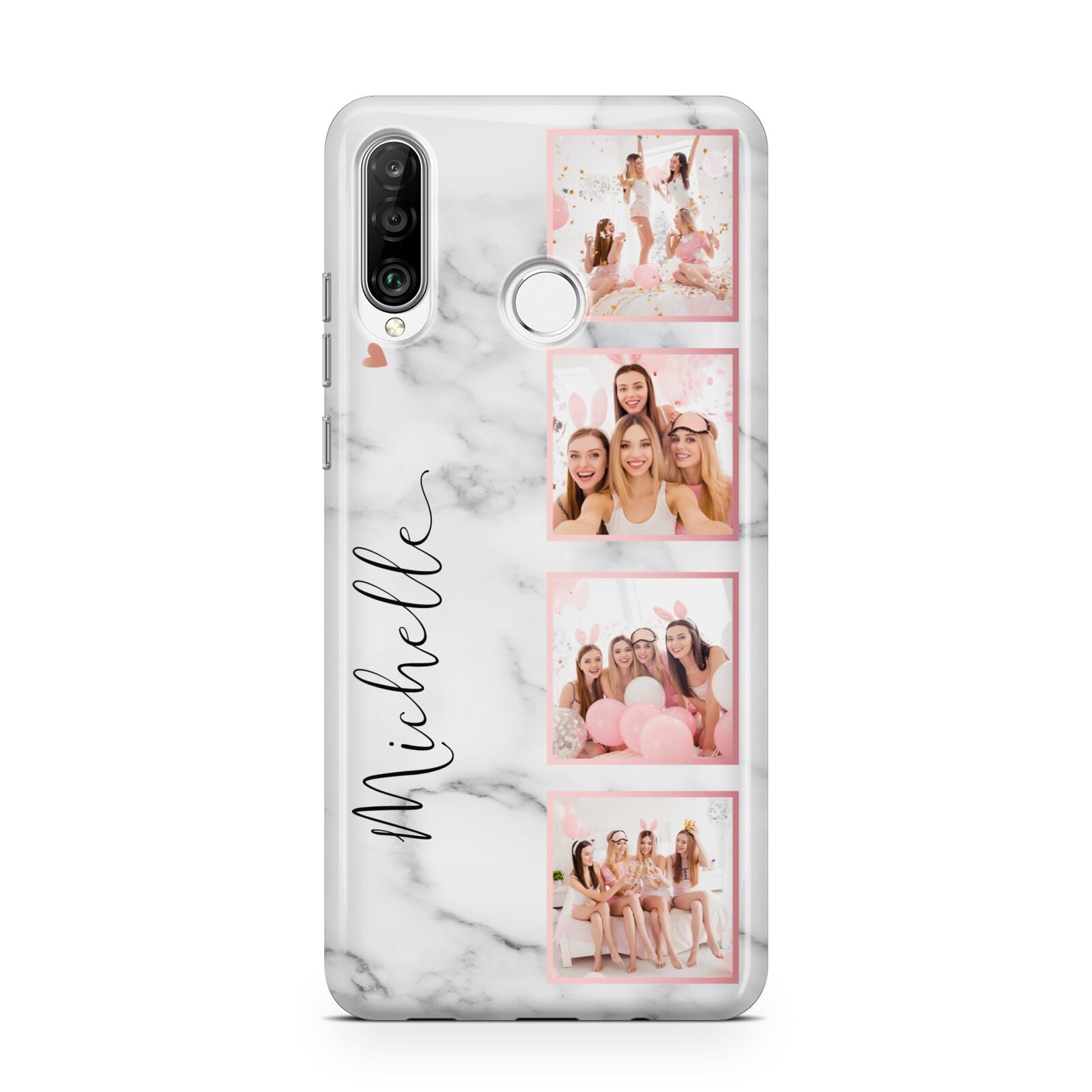 Marble Photo Strip Personalised Huawei P30 Lite Phone Case