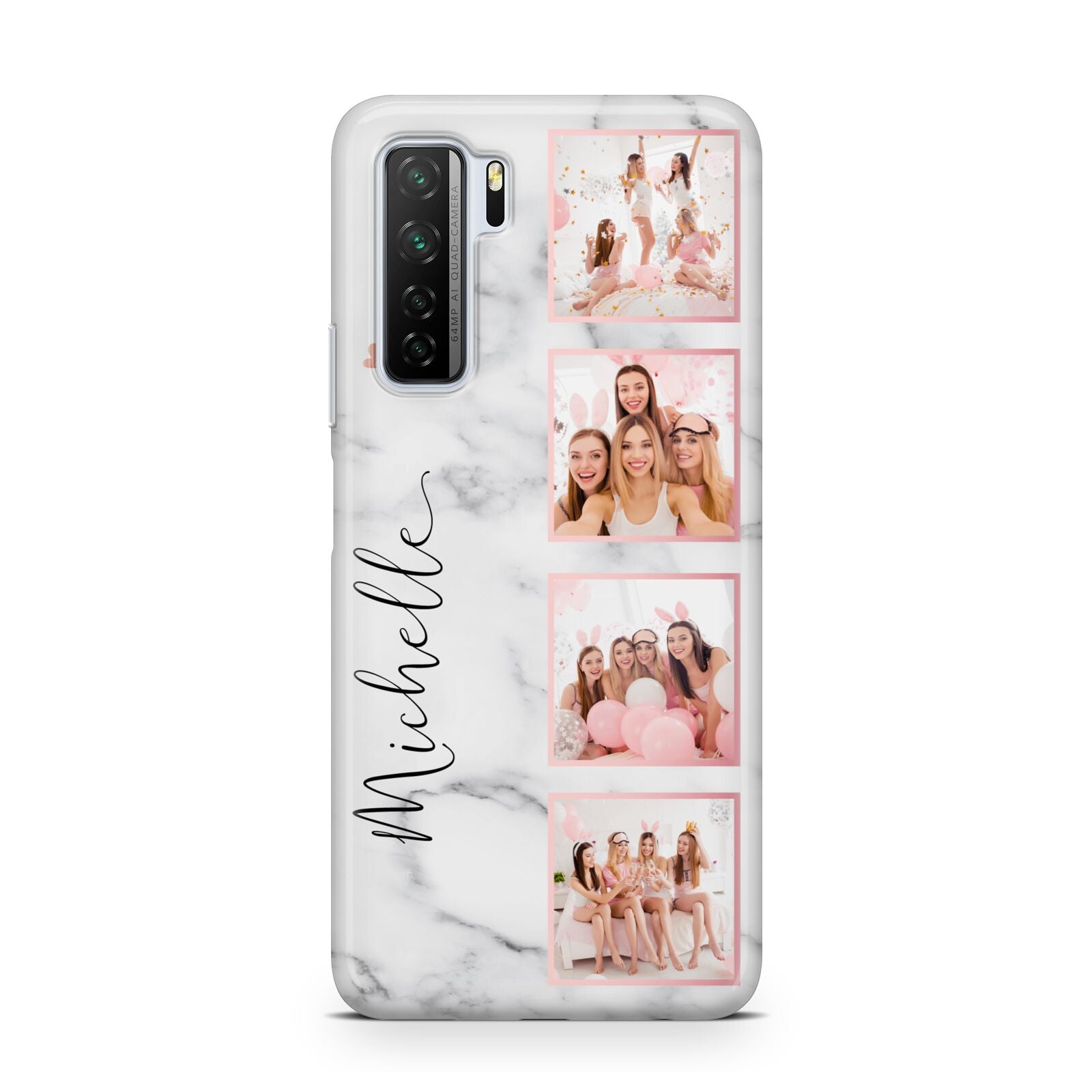 Marble Photo Strip Personalised Huawei P40 Lite 5G Phone Case