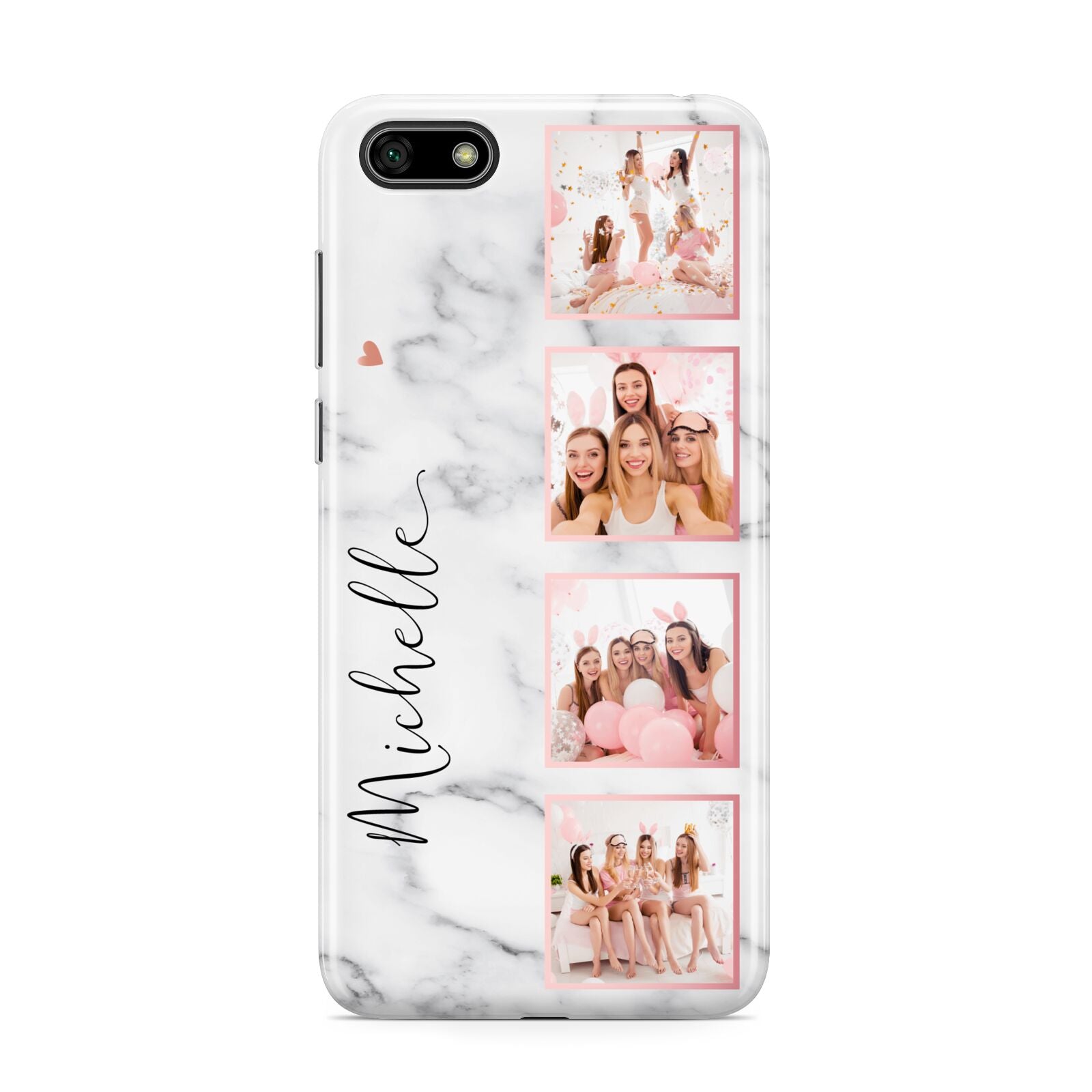 Marble Photo Strip Personalised Huawei Y5 Prime 2018 Phone Case