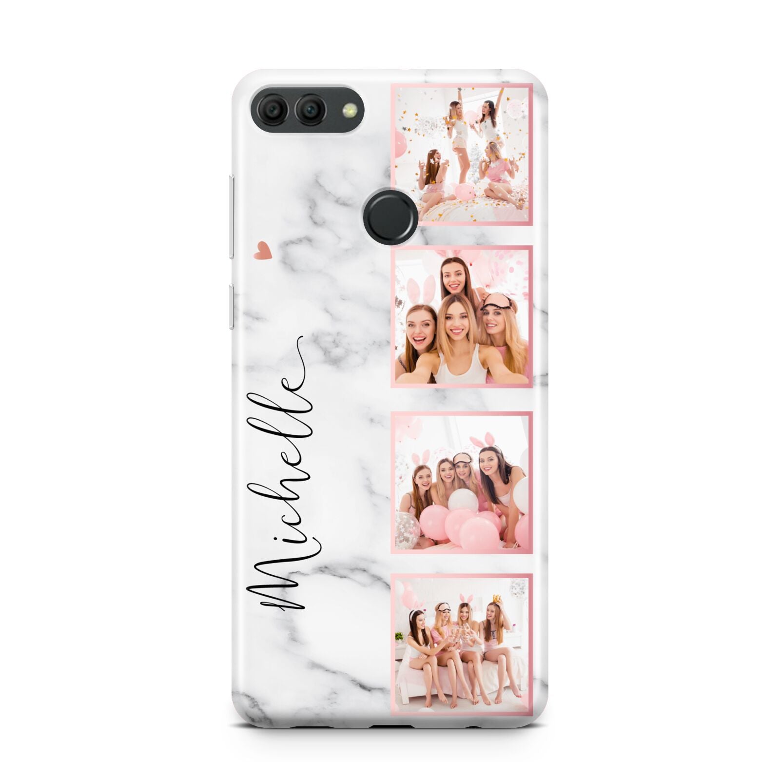 Marble Photo Strip Personalised Huawei Y9 2018