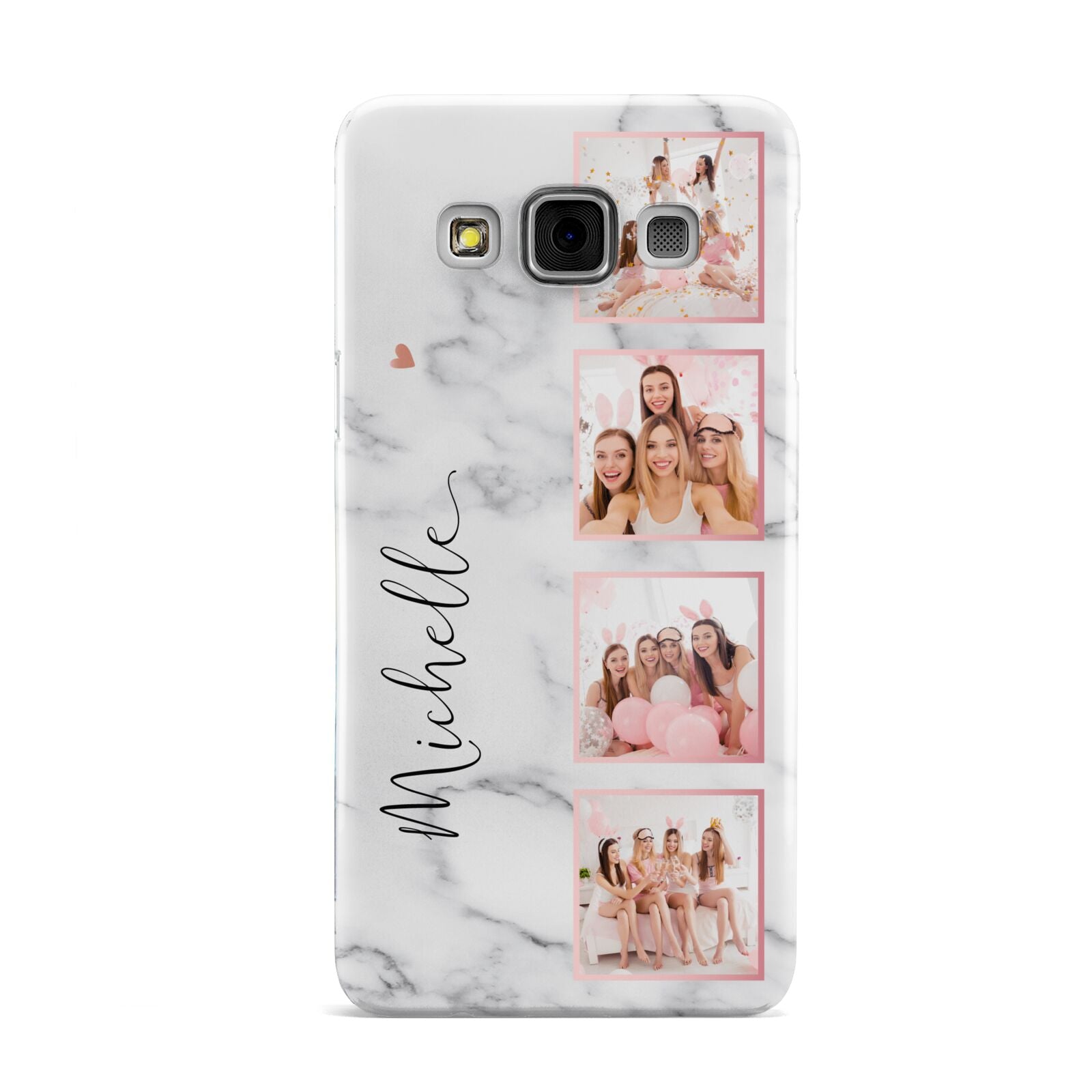Marble Photo Strip Personalised Samsung Galaxy A3 Case