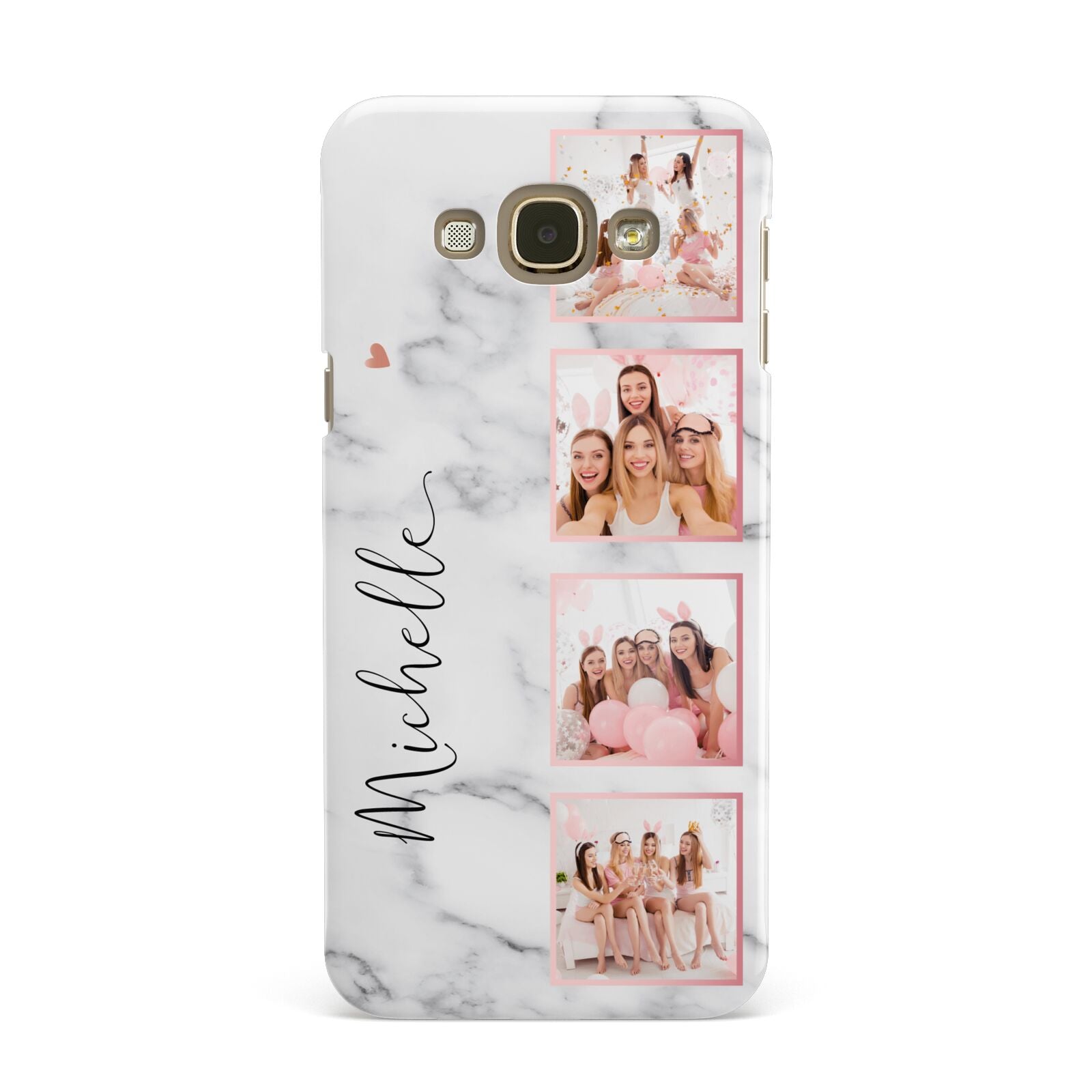 Marble Photo Strip Personalised Samsung Galaxy A8 Case