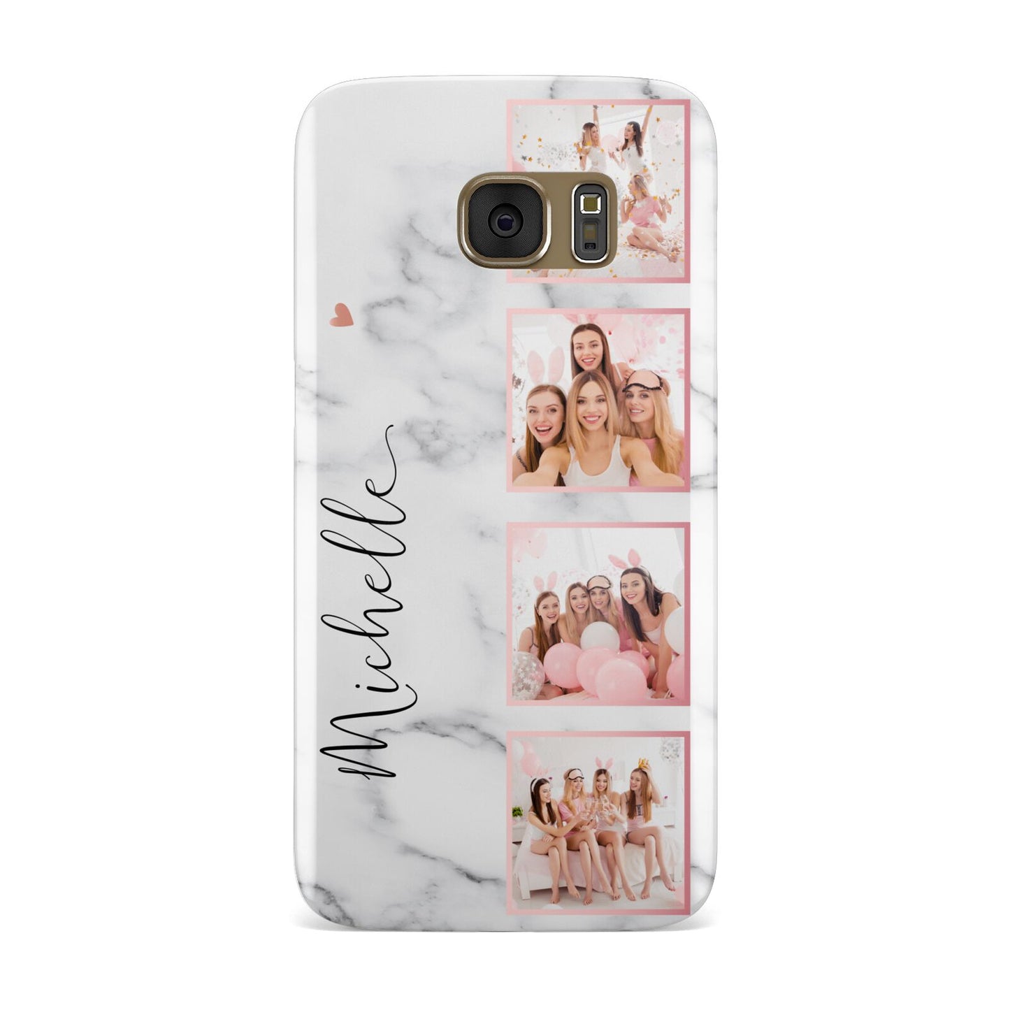 Marble Photo Strip Personalised Samsung Galaxy Case