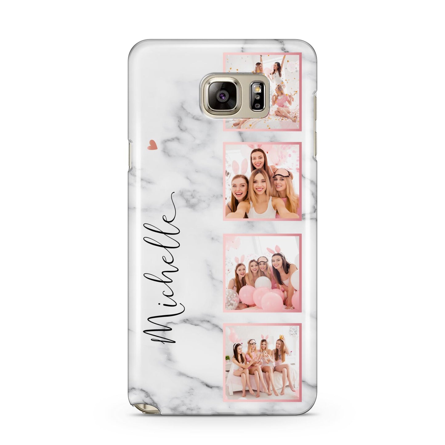 Marble Photo Strip Personalised Samsung Galaxy Note 5 Case