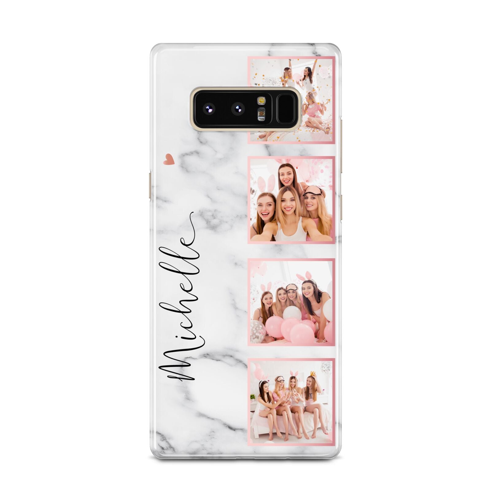 Marble Photo Strip Personalised Samsung Galaxy Note 8 Case