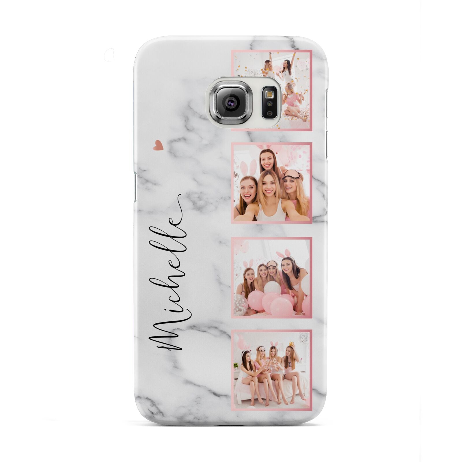 Marble Photo Strip Personalised Samsung Galaxy S6 Edge Case