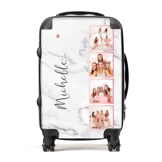 Marble Photo Strip Personalised Suitcase