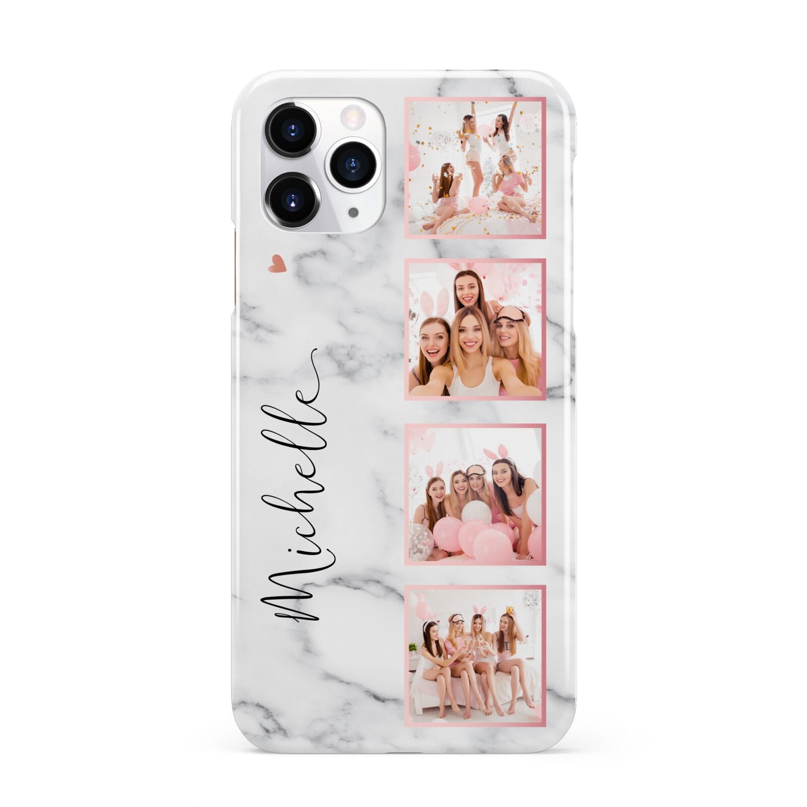 Marble Photo Strip Personalised iPhone 11 Pro 3D Snap Case
