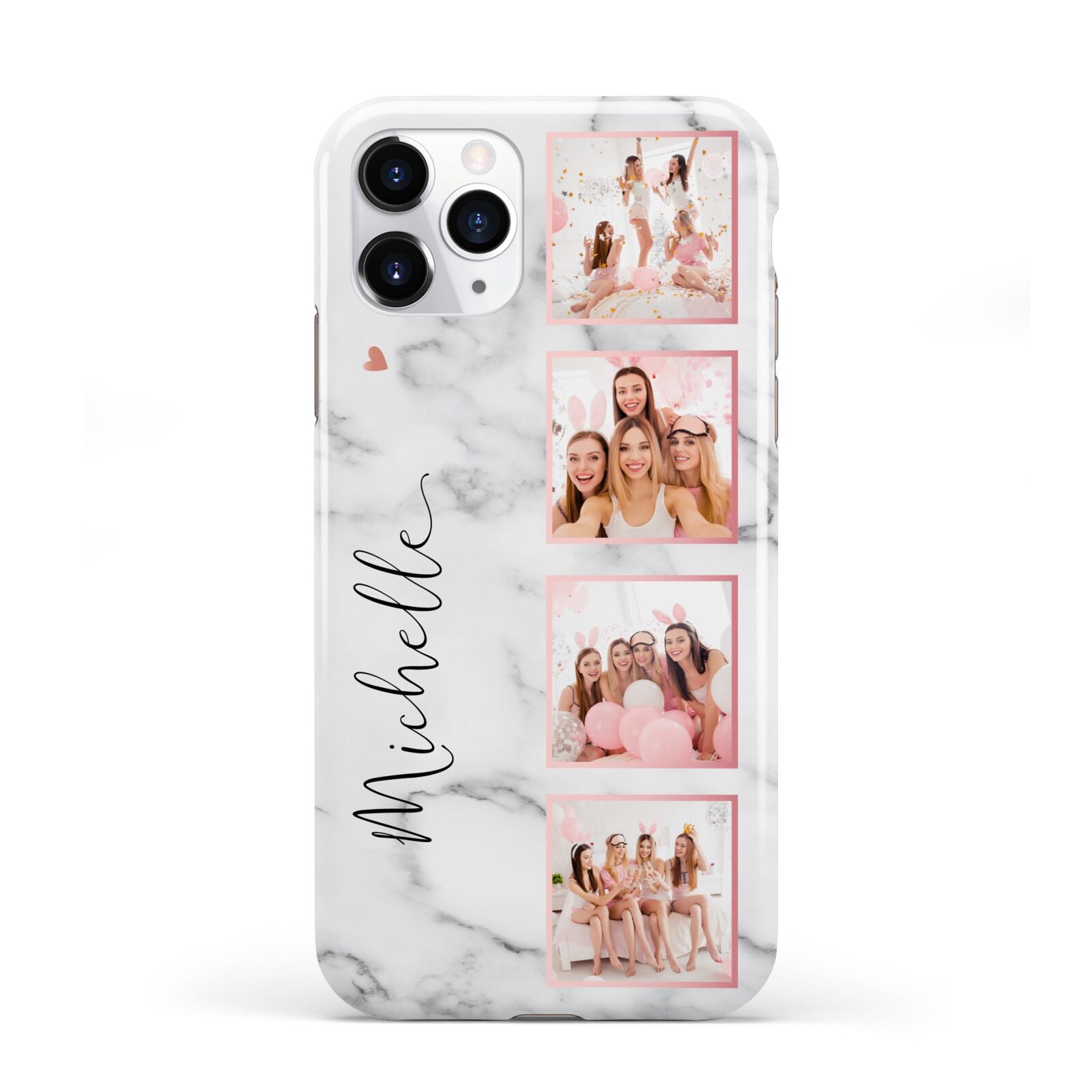 Marble Photo Strip Personalised iPhone 11 Pro 3D Tough Case