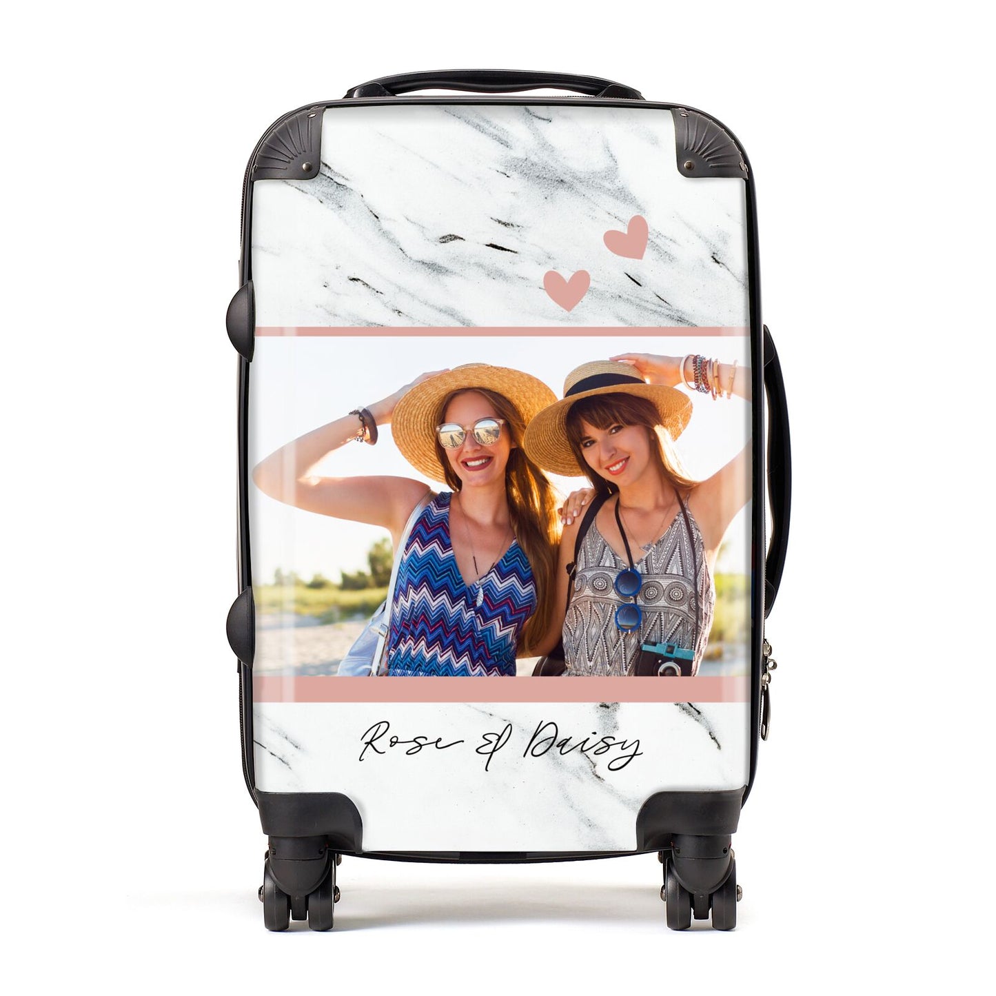 Marble Photo Upload with Text Suitcase