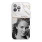 Marble Photo iPhone 13 Pro Max TPU Impact Case with White Edges