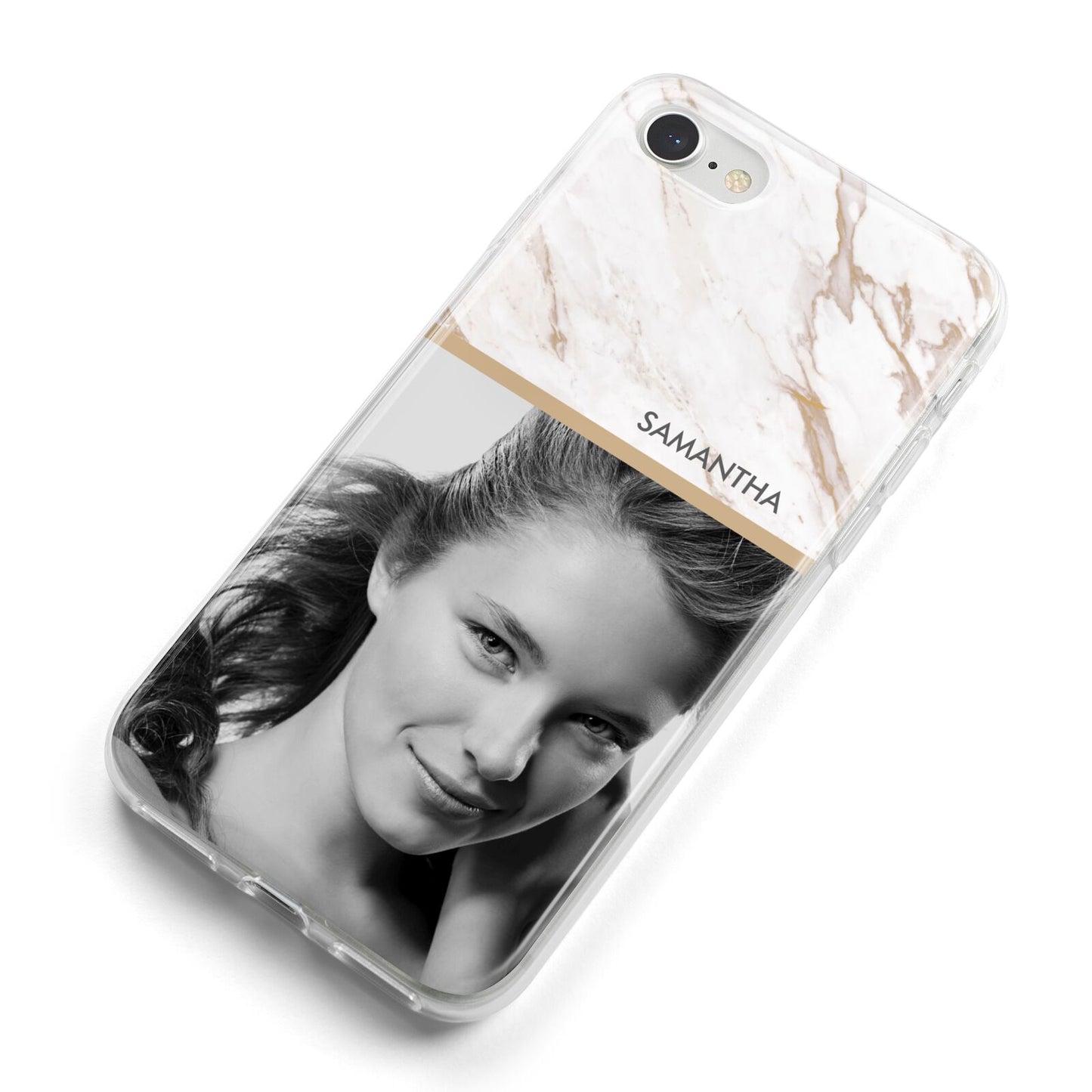 Marble Photo iPhone 8 Bumper Case on Silver iPhone Alternative Image