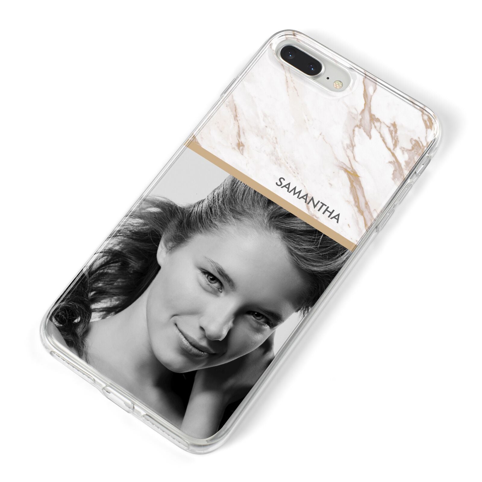Marble Photo iPhone 8 Plus Bumper Case on Silver iPhone Alternative Image