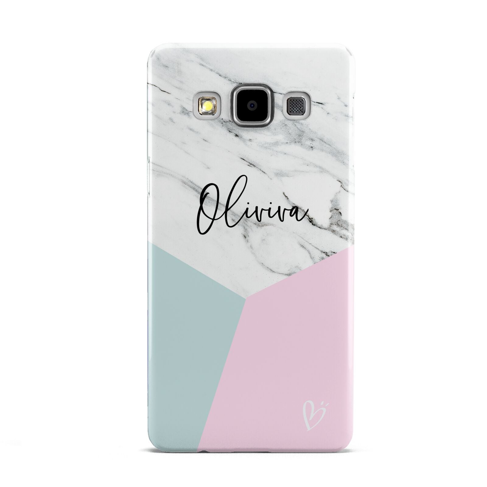 Marble Pink Geometric Personalised Samsung Galaxy A5 Case