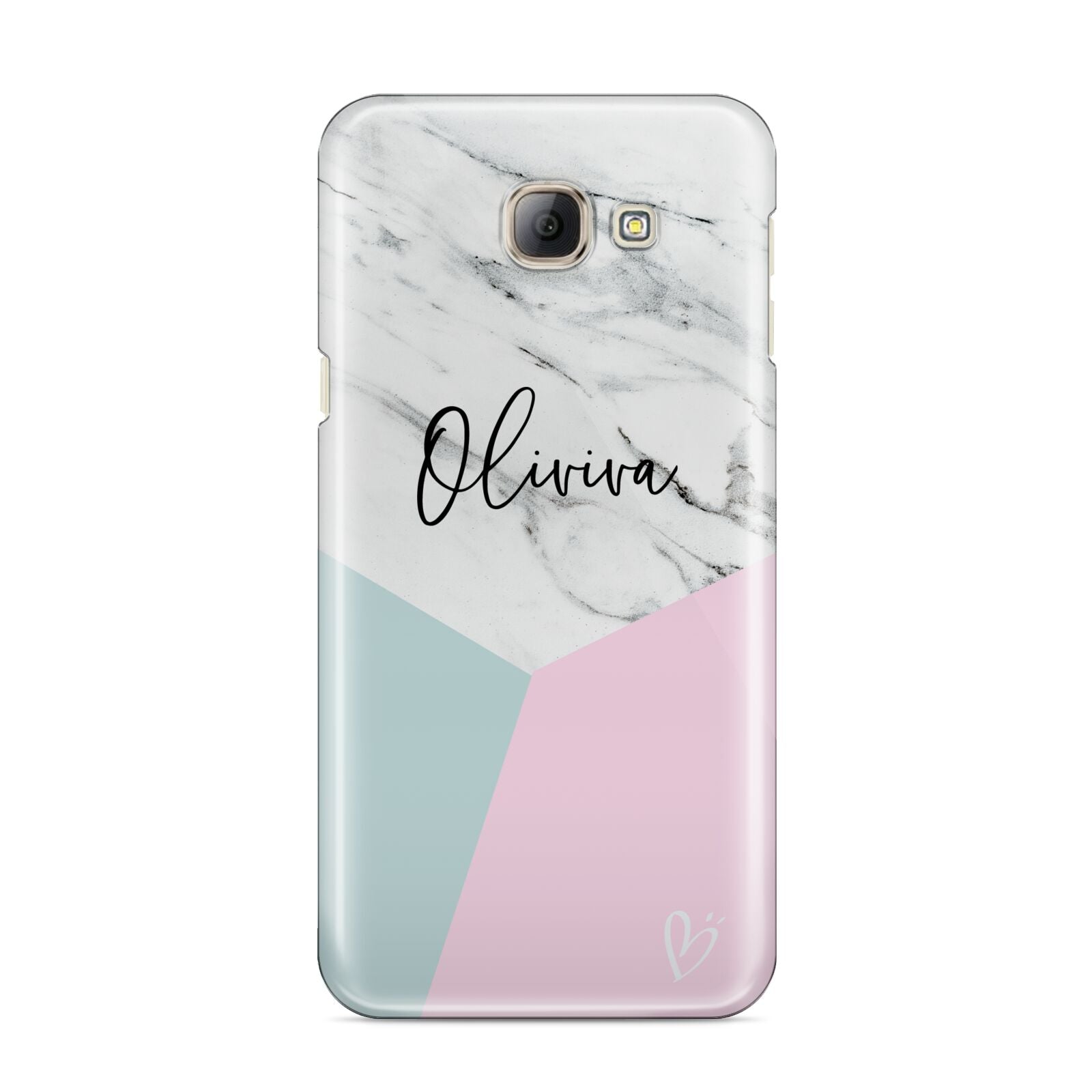 Marble Pink Geometric Personalised Samsung Galaxy A8 2016 Case
